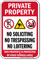 Private Property Video Surveillance Sign
