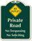 Private Road, No Outlet Symbol Signature Sign