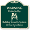 Protected By Bulldog Security System Signature Sign