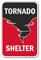 Tornado Shelter Sign