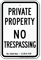 Virginia No Trespassing Sign
