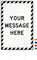 Your Message Here, Striped Border Custom Sign and H-Stake Kit