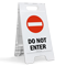 Do Not Enter Fold-Ups® Floor Sign