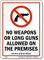 Georgia Firearms And Weapons Law Sign