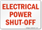 Electrical Power Shut-Off Sign