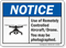 You May Be Photographed ANSI Notice Drone Sign