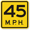 45 MPH Speed Limit Sign