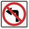 No Left Turn (Symbol) Traffic Sign