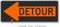 MUTCD Compliant Detour Arrow Sign